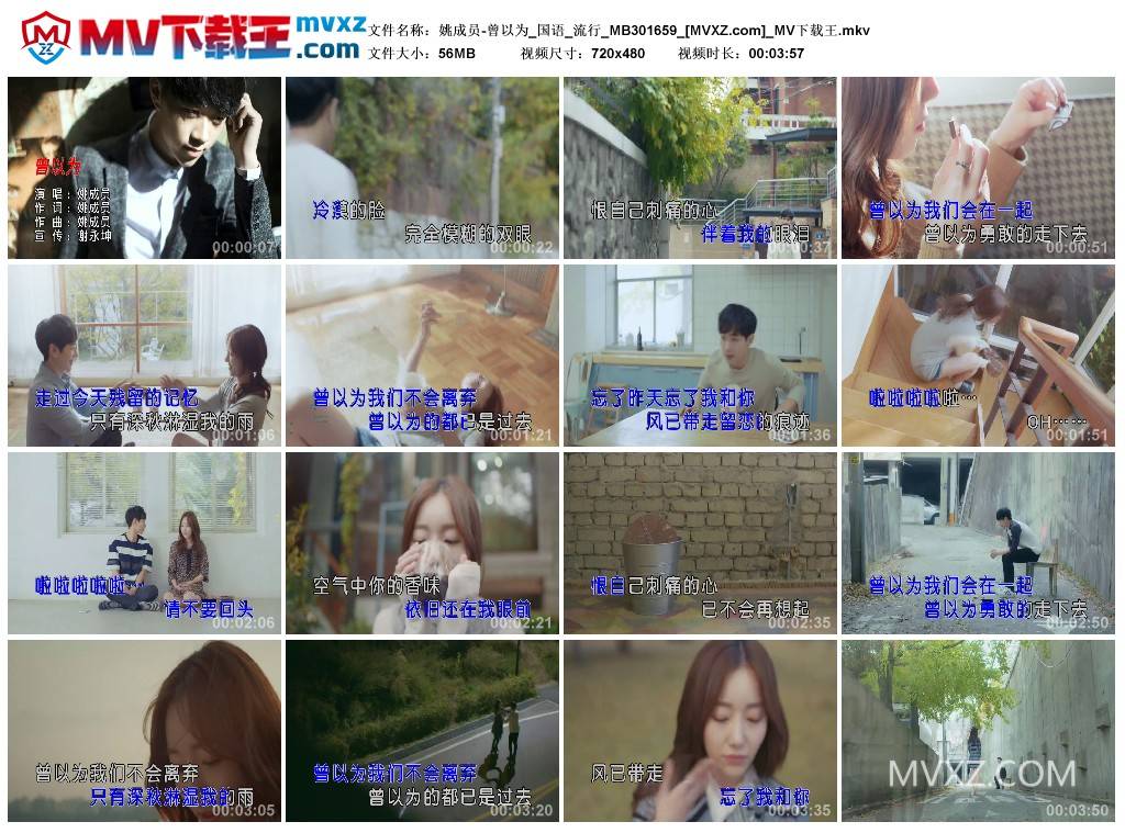 姚成员-曾以为_国语_流行_MB301659